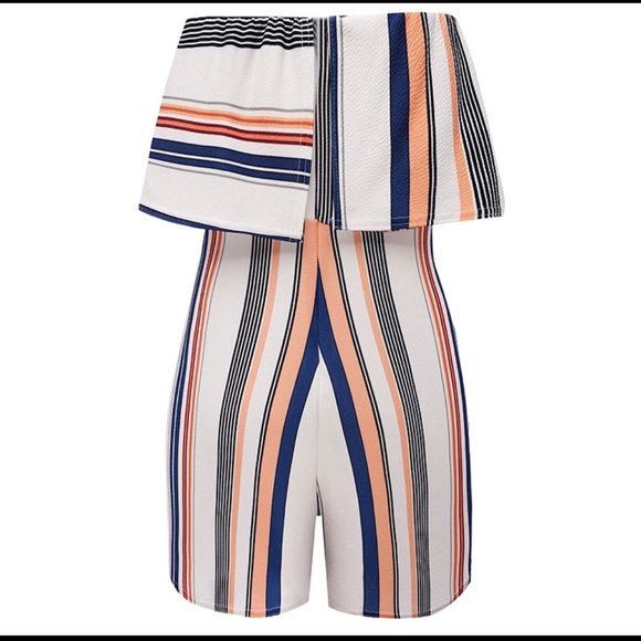 Striped Playful Romper - Picture 3 of 6